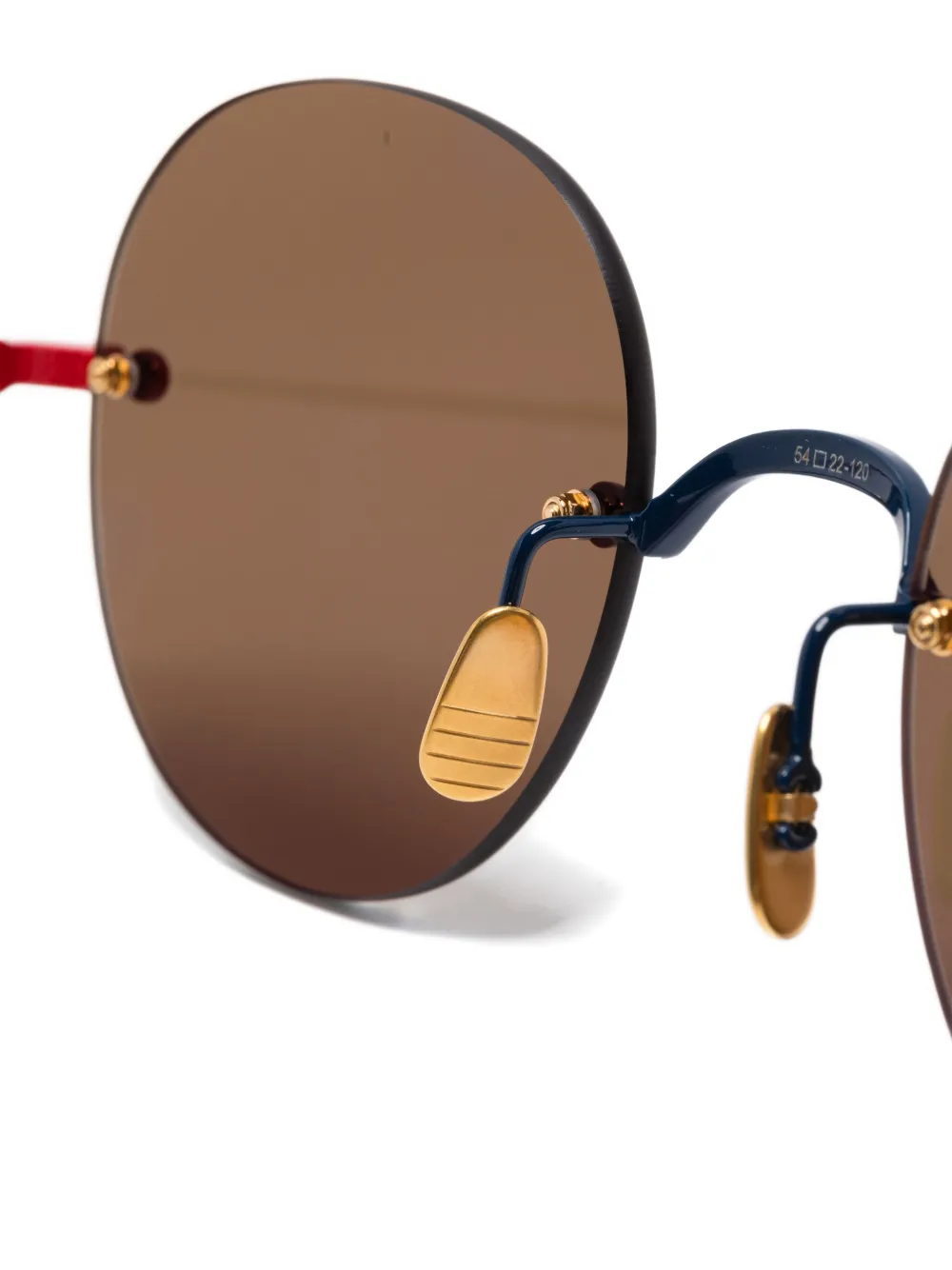 Thom Browne Eyewear rimless sunglasses Blauw