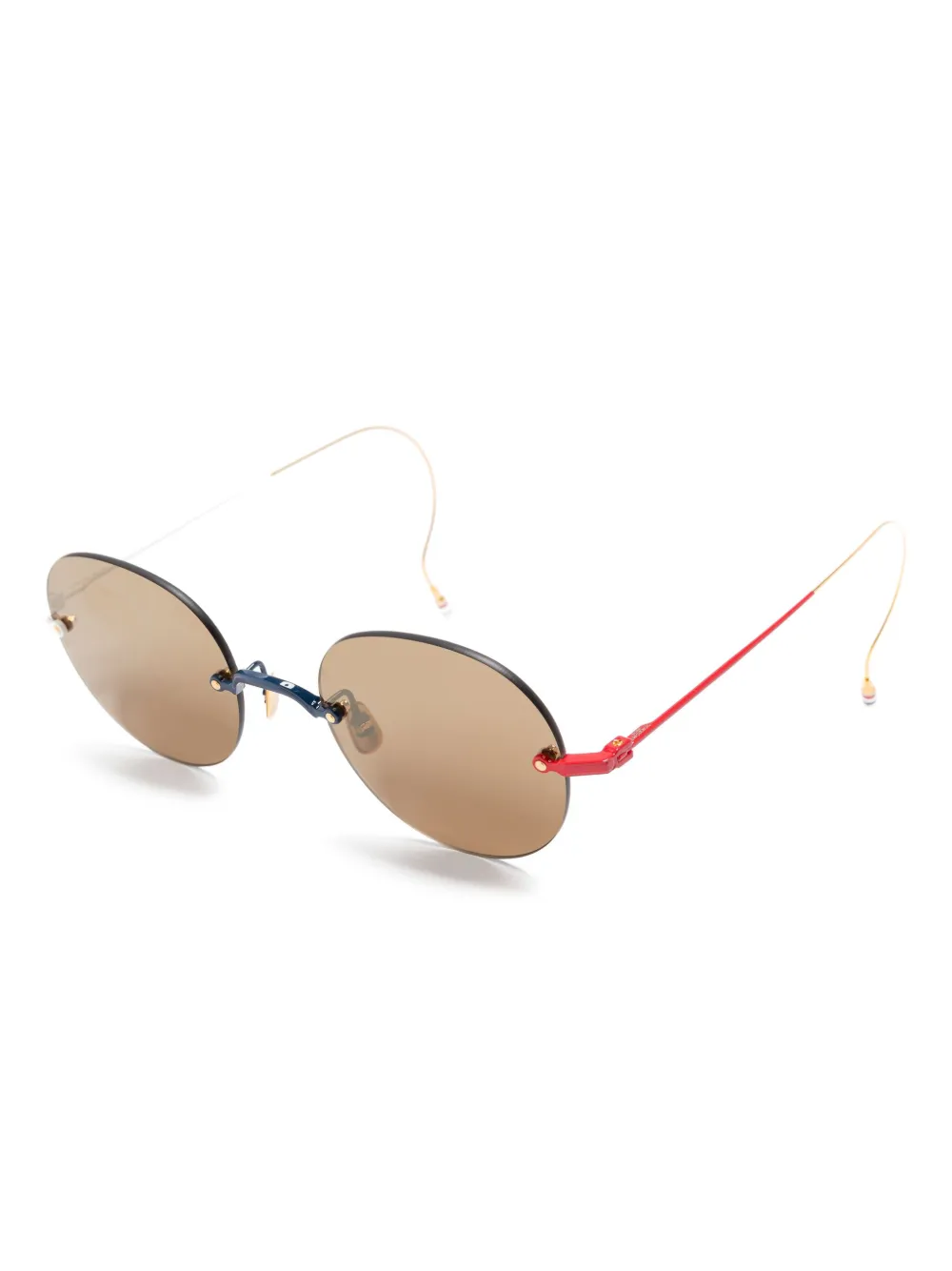 Thom Browne Eyewear rimless sunglasses Blauw