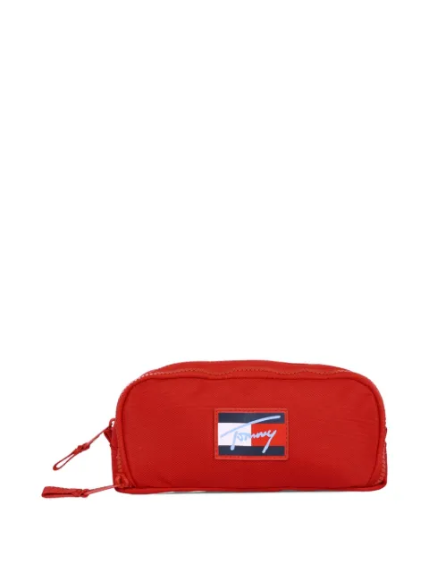 Tommy Hilfiger Junior logo-plaque pencil case
