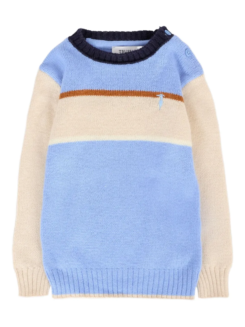 TRUSSARDI JUNIOR Trui met gestreept vlak Blauw