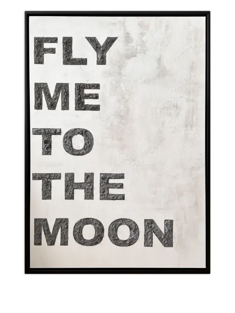 Vj’s Mind Monument In Other Worlds textured-letter wall decoration (104x74cm)
