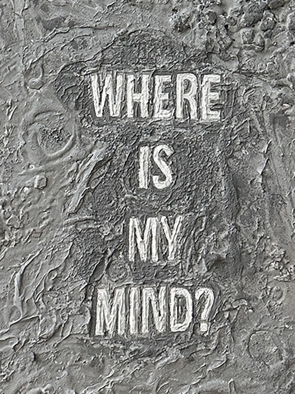 Vj’s Mind Monument My Mind textured-relief wall decoration (63X83cm) | Picture & Photo Frames | Image 2