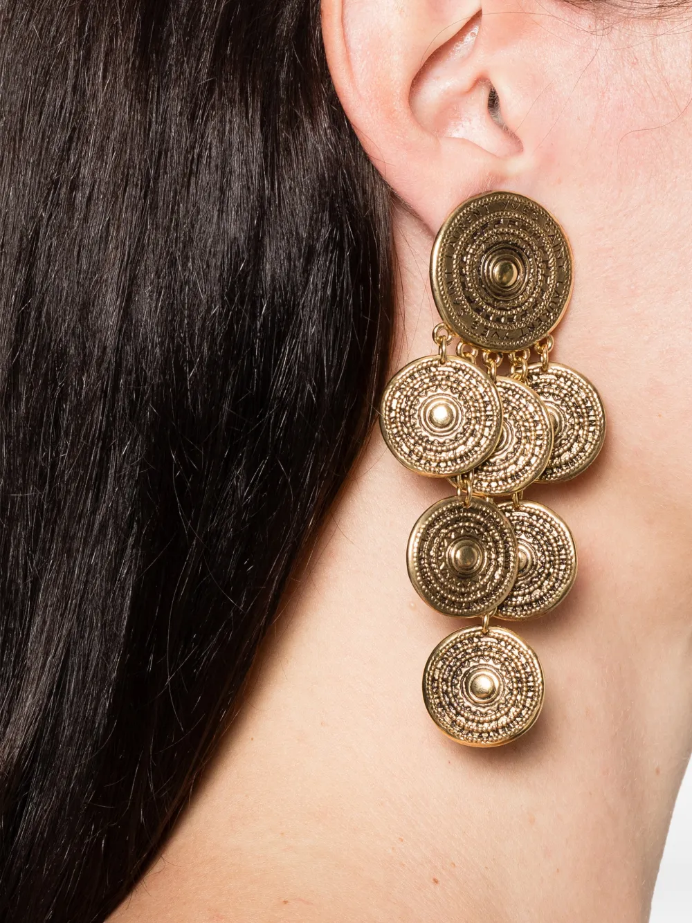 Saint Laurent medallion drop earrings | Image 2