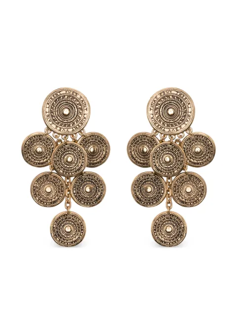 Saint Laurent medallion drop earrings