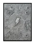 Vj’s Mind Monument Ziggy lightning bolt textured wall decoration (63X83cm) - Grey