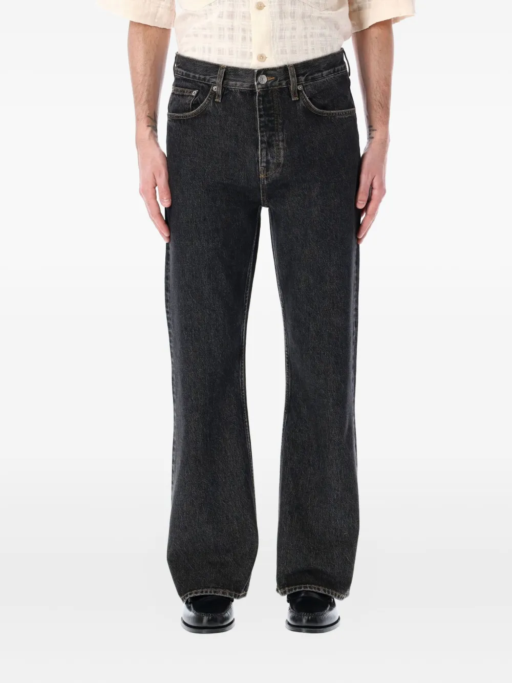 logo-patch jeans