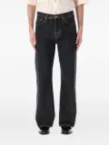 Sunflower logo-patch jeans - Black