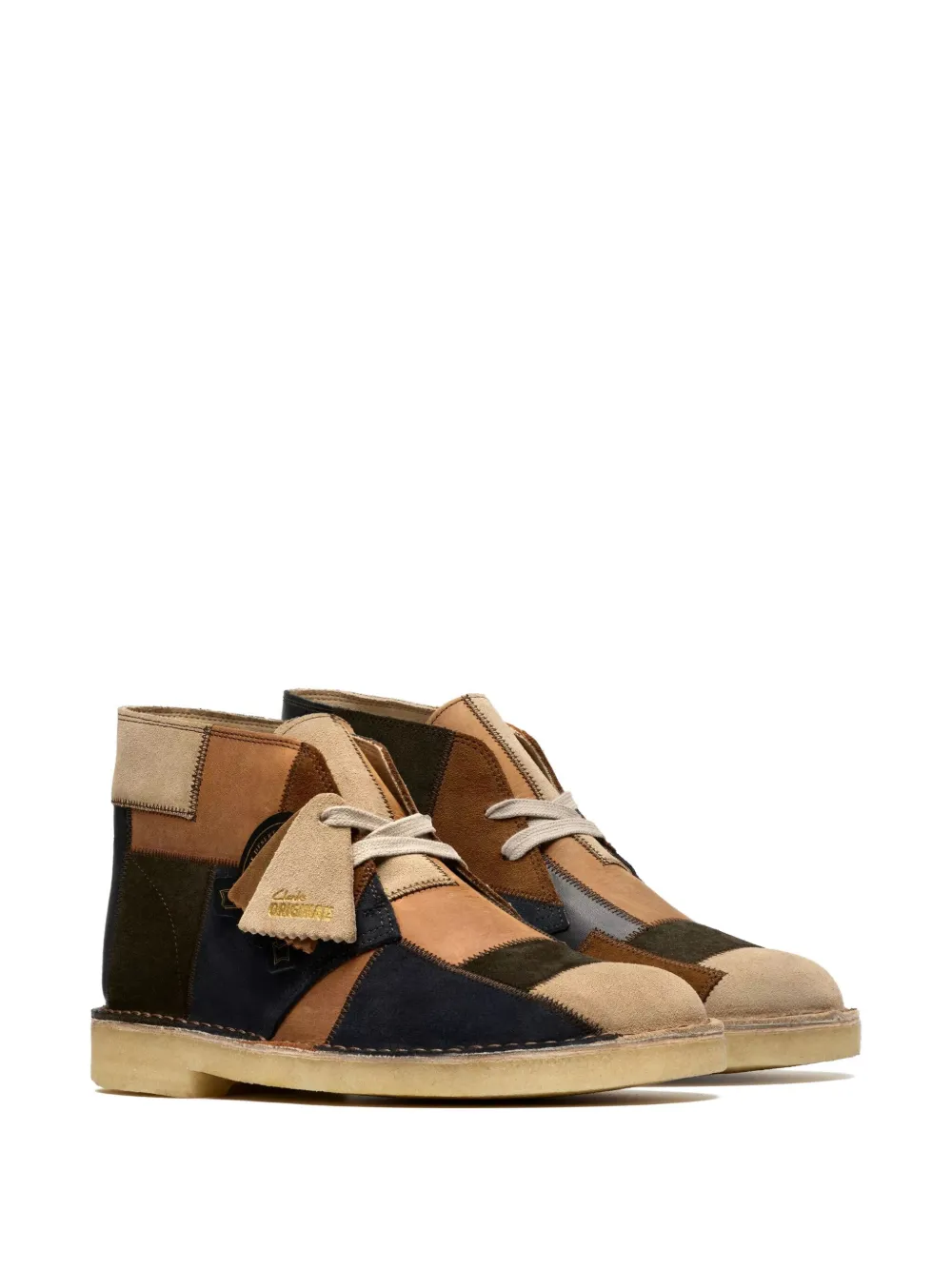 Clarks Originals Desert Patch suede boots Brown