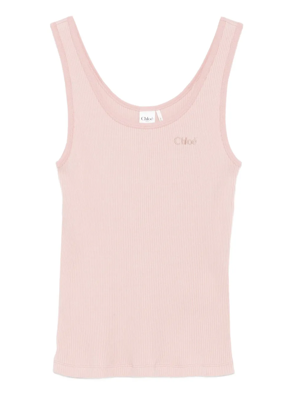 Chloé Tanktop met geborduurd logo Roze
