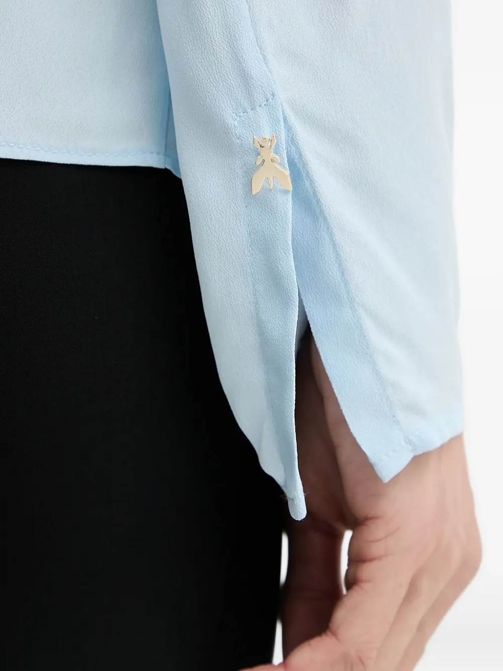 Patrizia Pepe bow-neck blouse Blauw