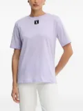 Patrizia Pepe logo-patch short-sleeve T-shirt - Purple