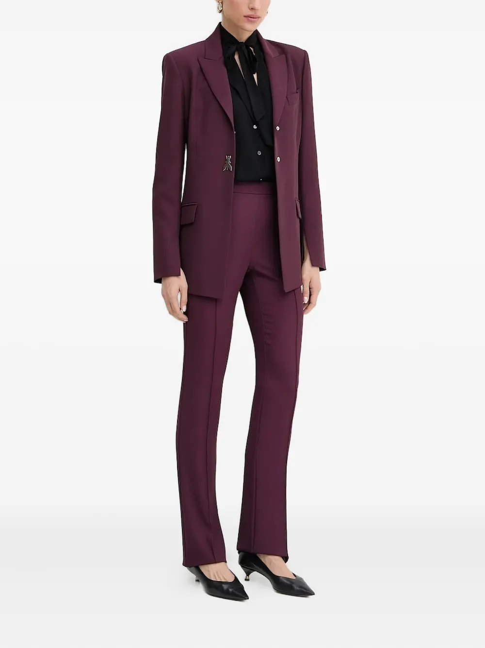 Patrizia Pepe Blazer verfraaid met insecten Rood