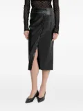 Patrizia Pepe button-front midi skirt - Black