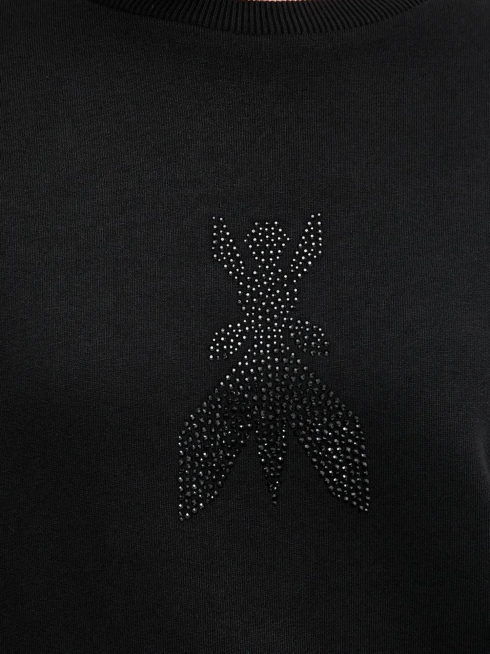 Patrizia Pepe crystal-embellished sweatshirt Zwart