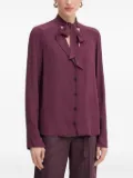 Patrizia Pepe bow-neck blouse - Red