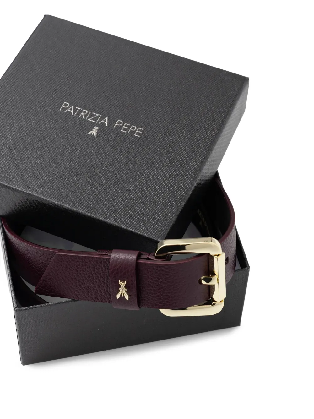 Patrizia Pepe Leren gespriem Paars