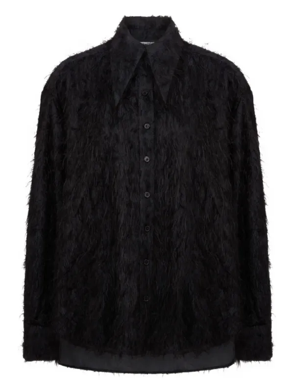 16Arlington Elda Fine-texture Top in Black