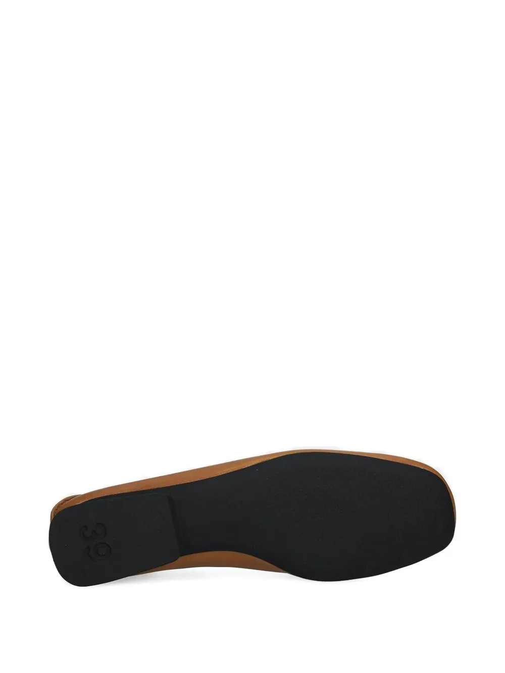 Camper leather round-toe ballet flats Brown