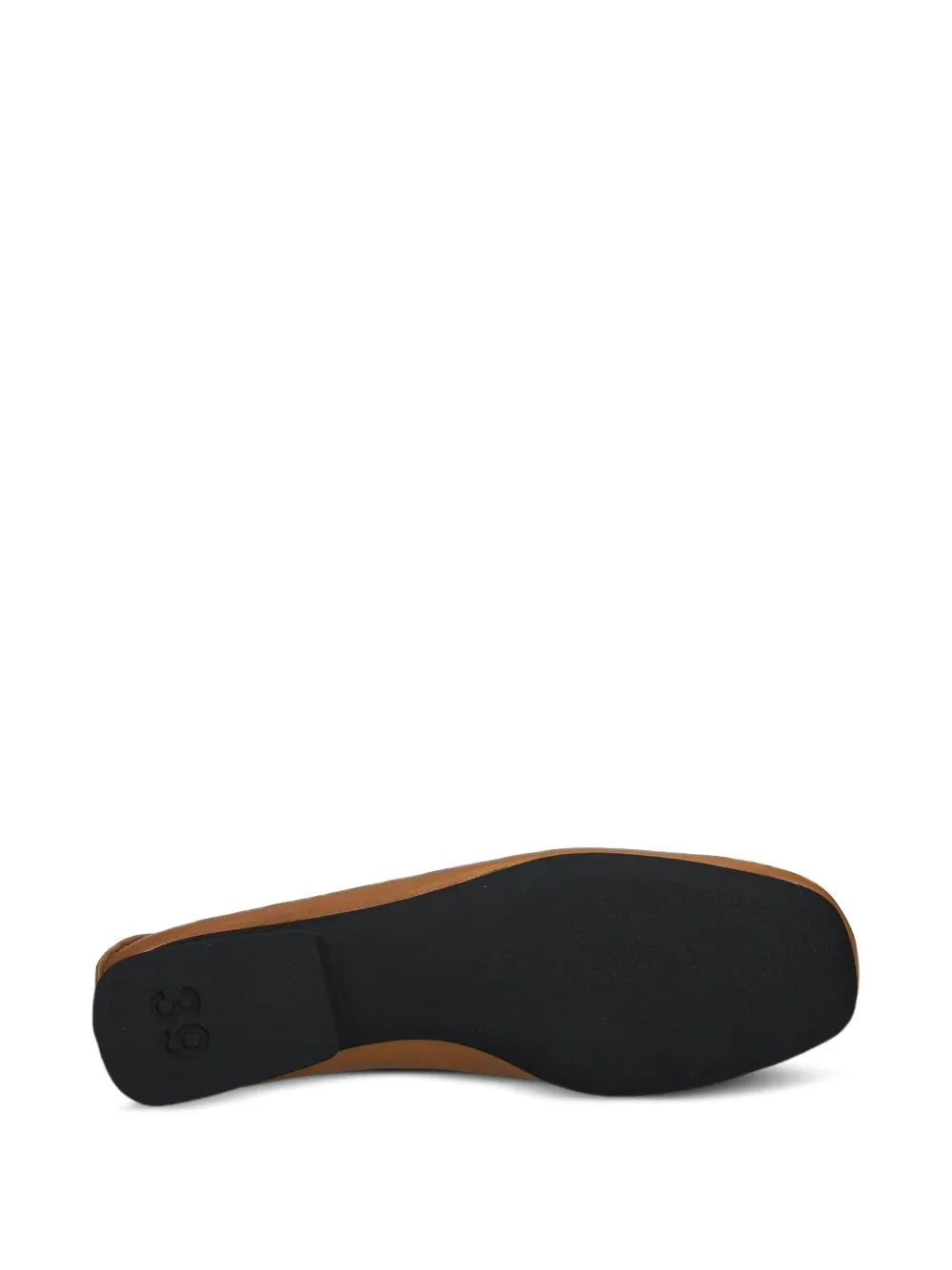 Camper leather round-toe ballet flats Brown