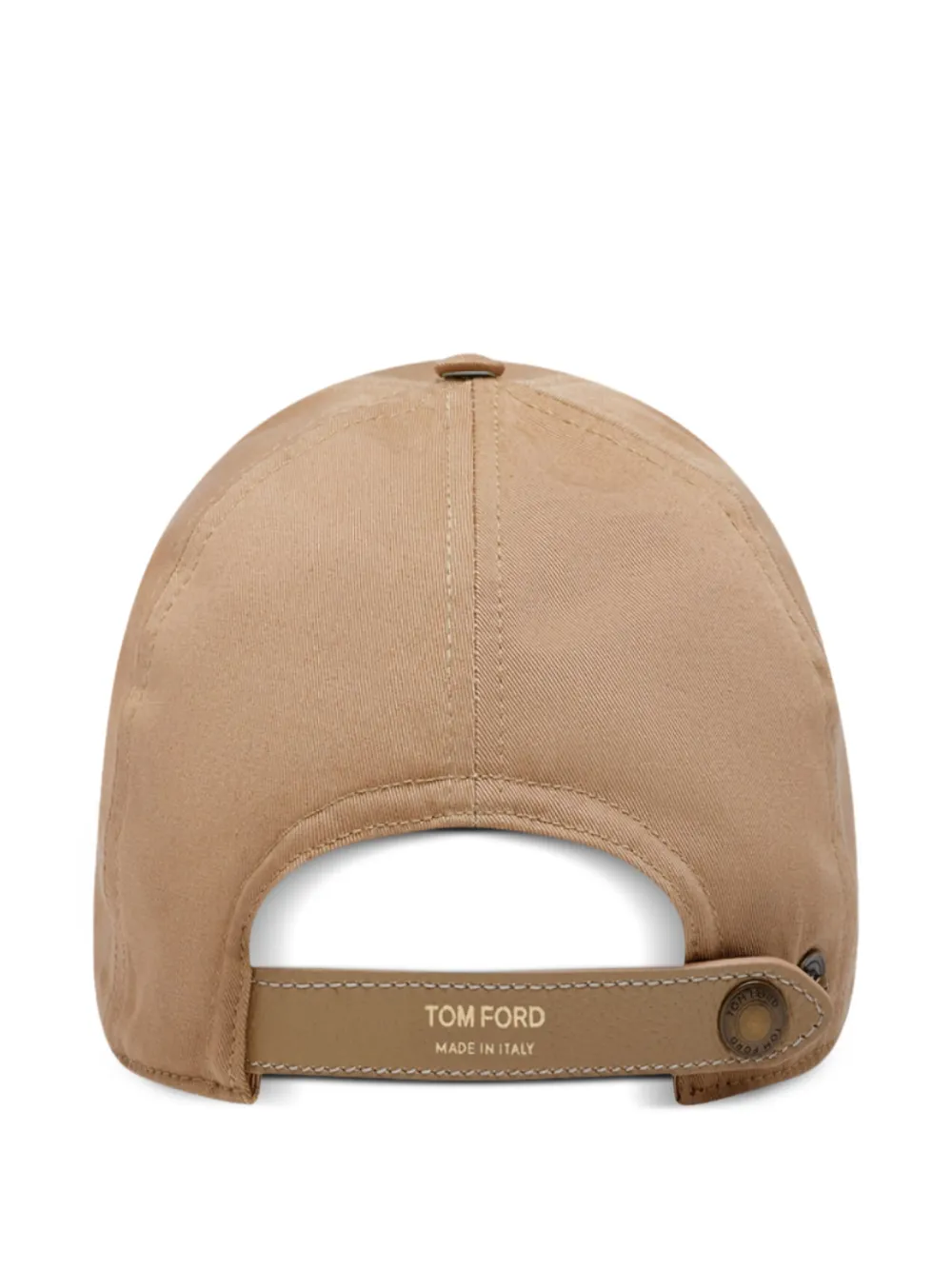 TOM FORD Honkbalpet met geborduurd logo Beige