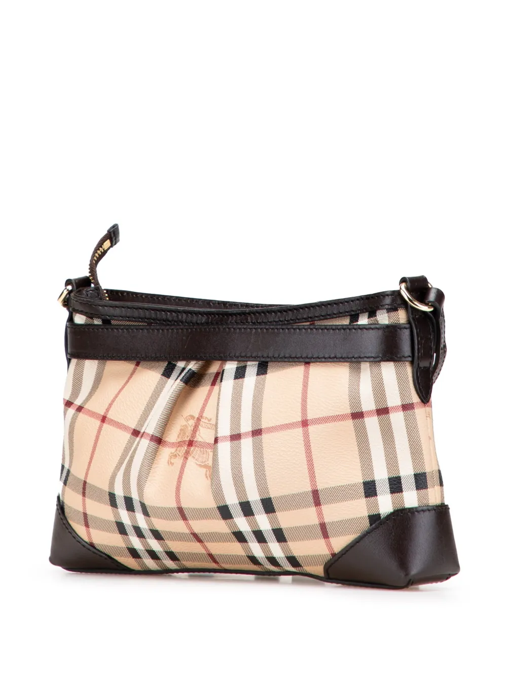 Pre-owned Burberry 2000-2017 Haymarket Check Coated Canvas Smithfield Crossbody Bag