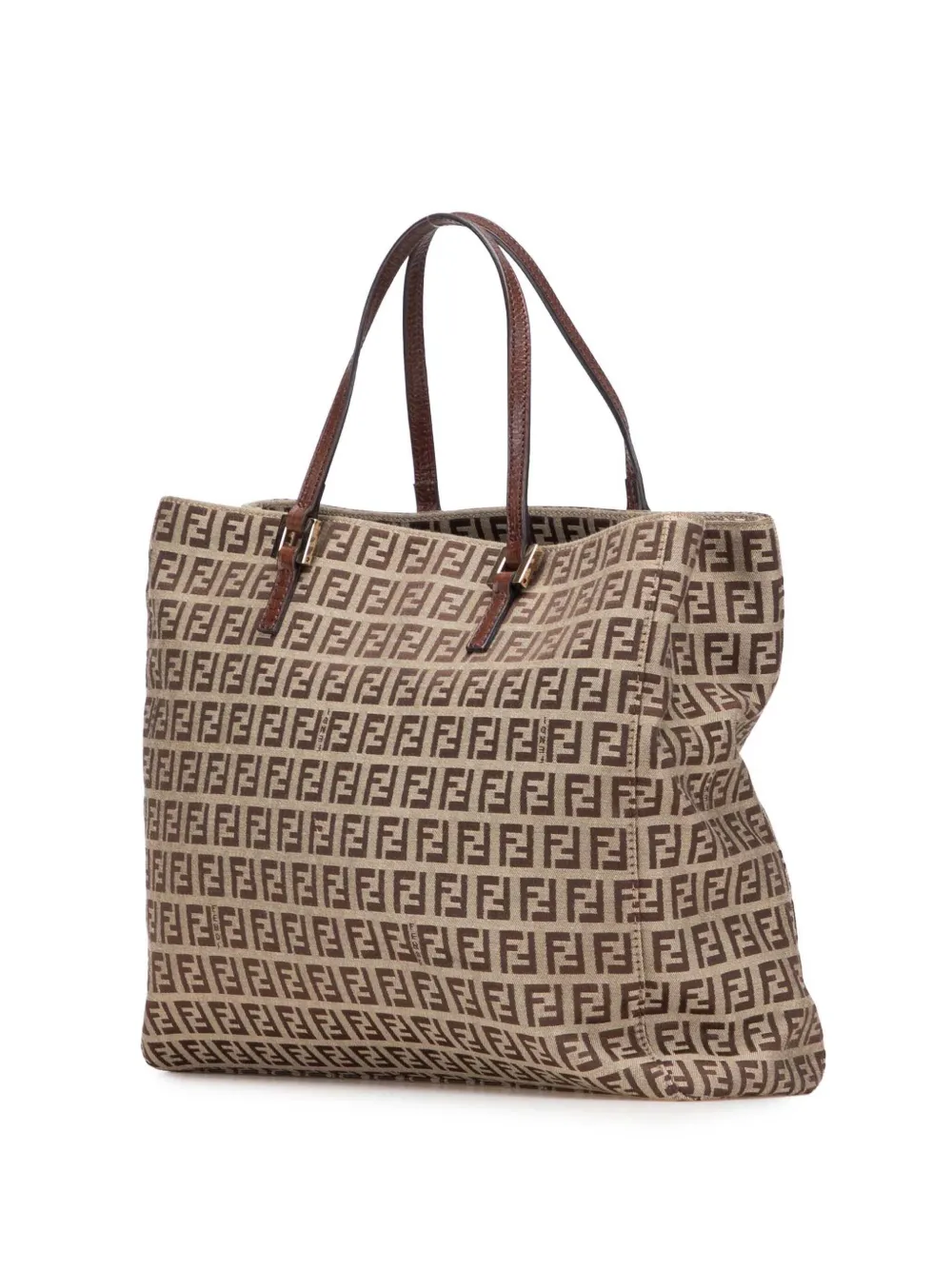 Pre-owned Fendi 2000-2010 Zucchino Canvas Tote Bag