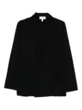 Lardini double-breasted wool jacket - Black