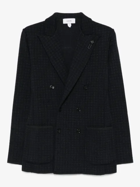 Lardini veste croisée à motif pied-de-poule