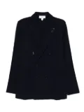 Lardini double-breasted patch-pocket jacket - Blue