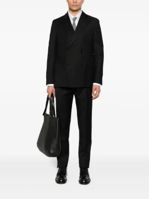 セットアップ Lardini Black Double-Breasted Suit Lardini double-breasted Suit | Black | FARFETCH