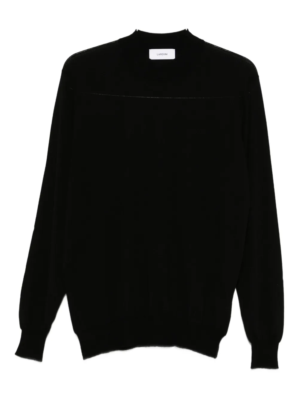 Lardini crew-neck sweater Zwart