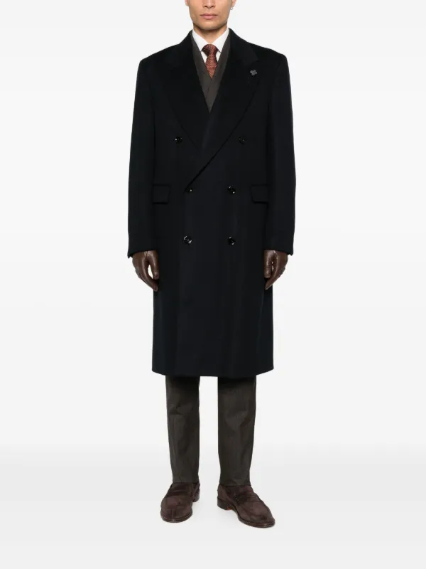ラルディーニ ダブルトレンチコート Lardini ダブルコート | ブルー | FARFETCH JP