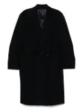Lardini double-breasted wool coat - Blue