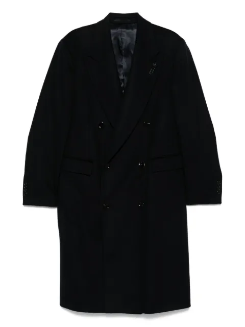 Lardini double-breasted wool coat