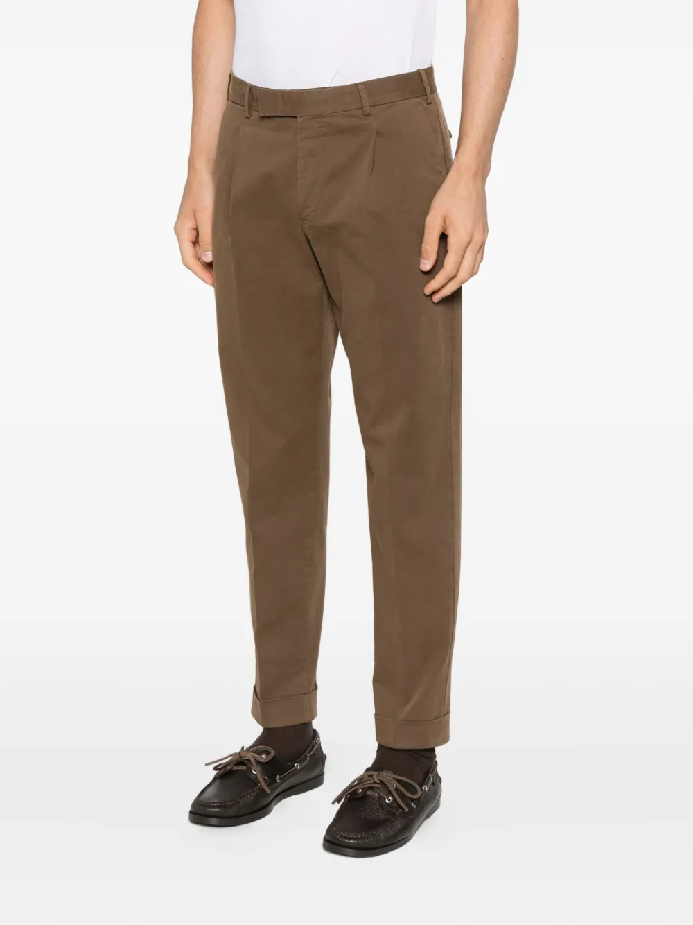 PT Torino cuffed-hem trousers Bruin