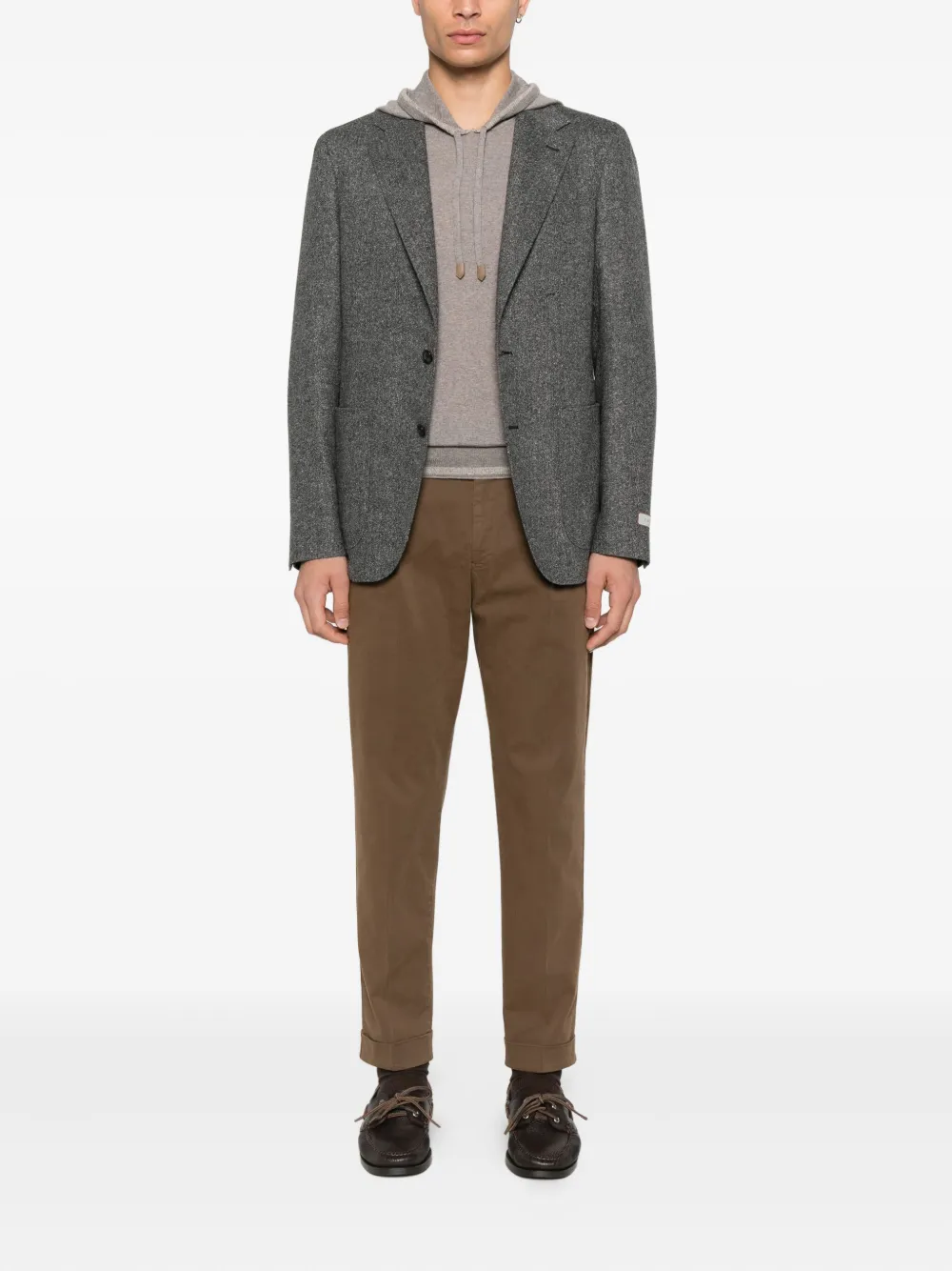 PT Torino cuffed-hem trousers - Bruin