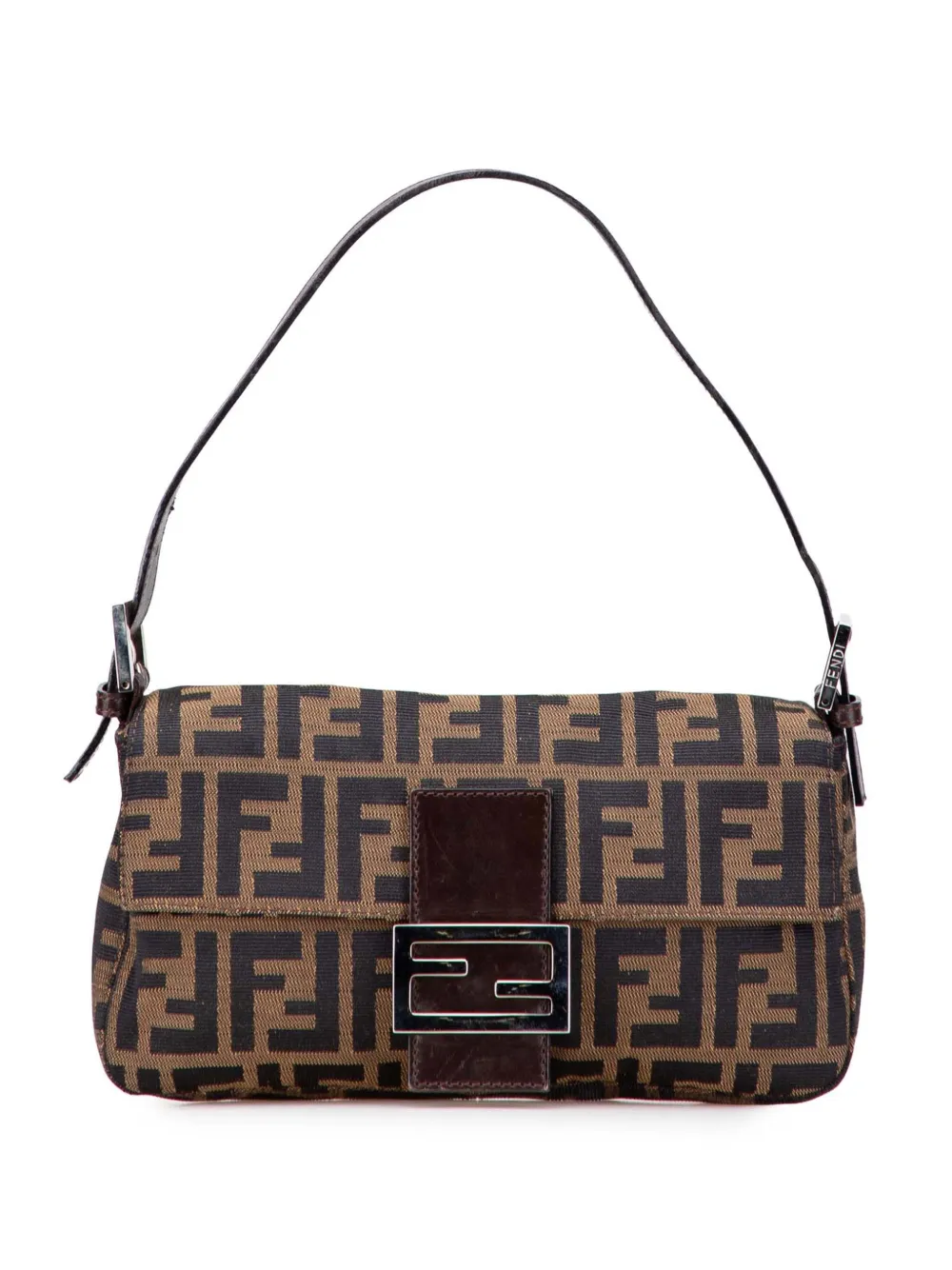 Fendi Pre-Owned 20th Century Zucca Canvas Baguette shoulder bag - ブラウン Fendi Pre-Owned 20th Century Zucca Canvas Baguette shoulder bag - ブラウン