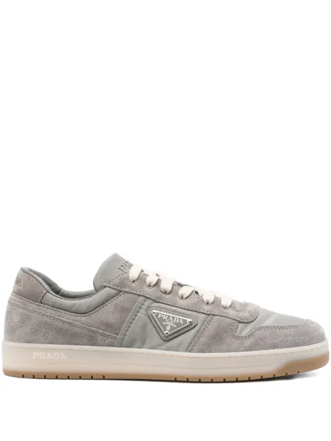 Prada Downtown suede-leather sneakers