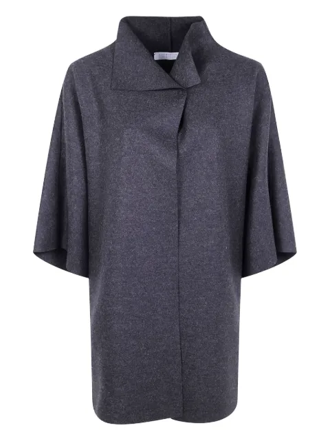 Harris Wharf London manteau mantle à col montant