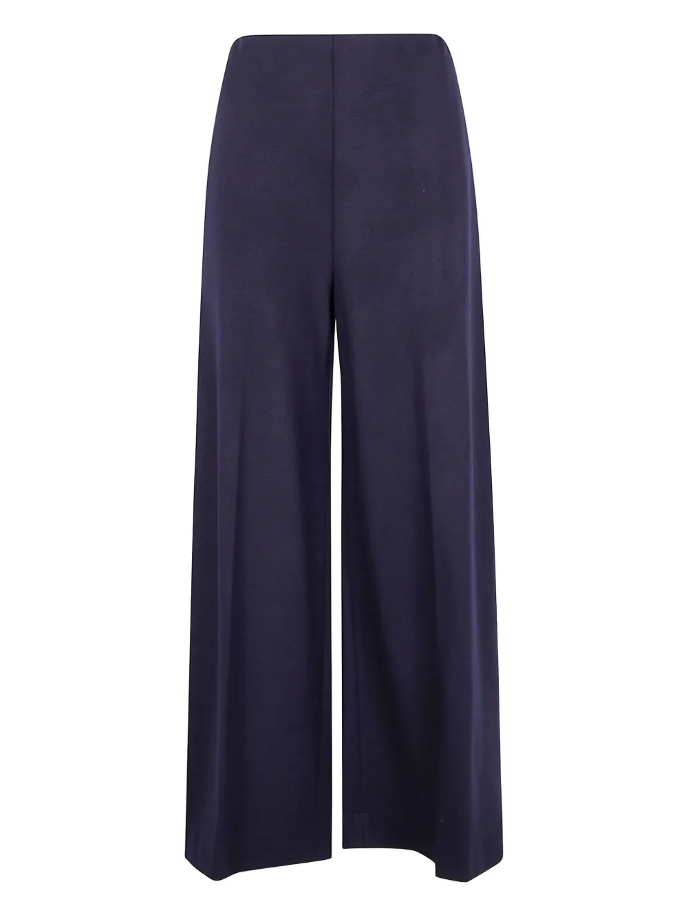 wide-leg wool trousers