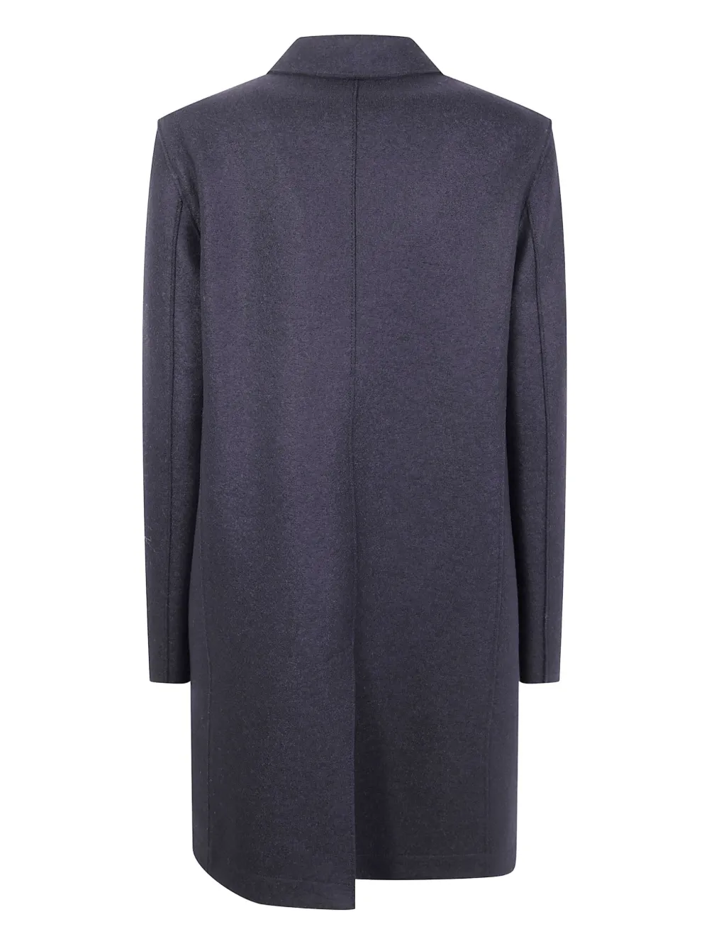 Harris Wharf London button-fastening wool coat Zwart