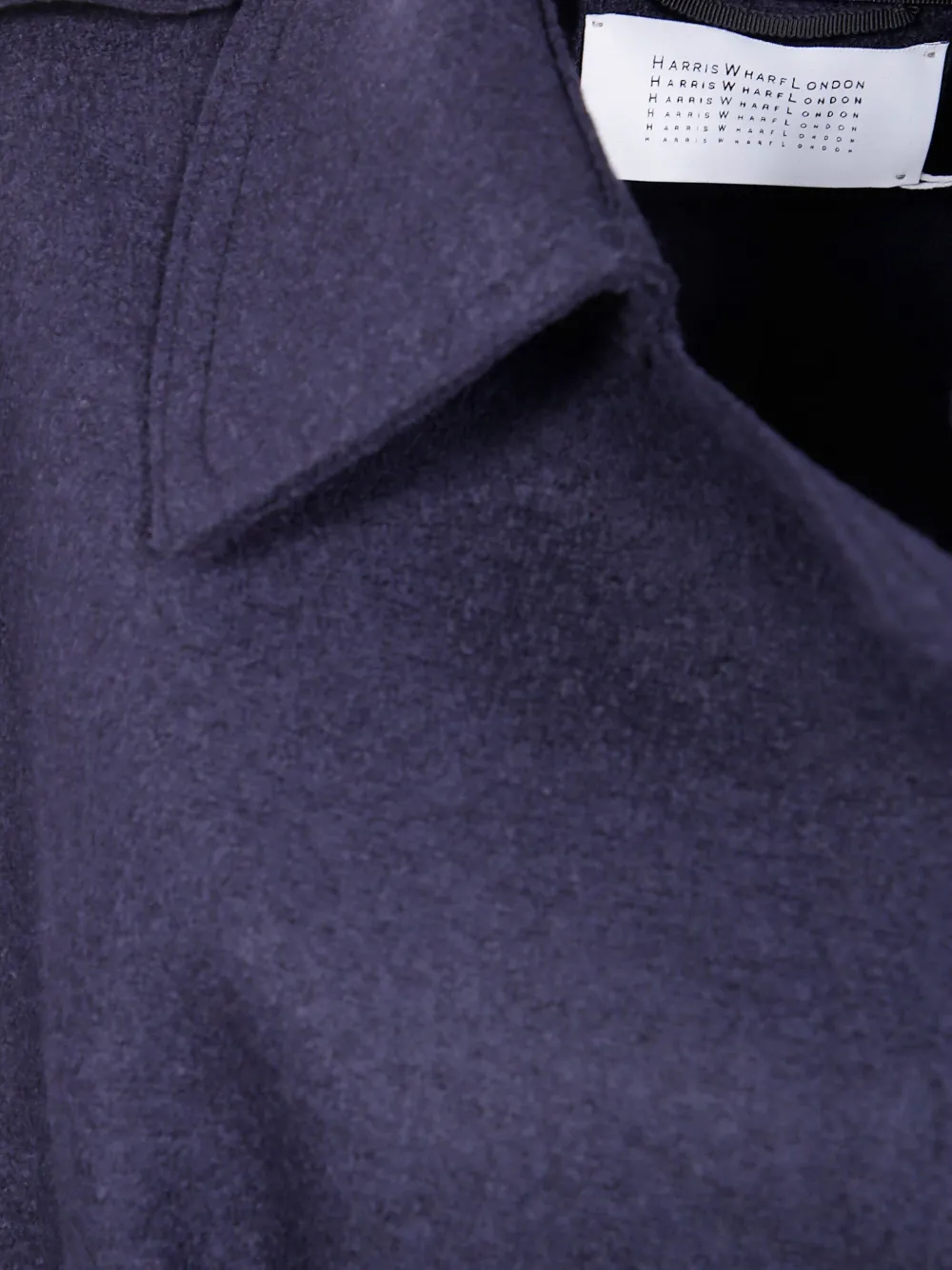 Harris Wharf London belted wool coat Blauw