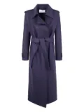 Harris Wharf London belted wool coat - Blue