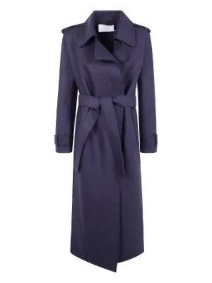 美品 HARRIS WHARF LONDON ドロップショルダー ダブルコート Theory - Luxe New Divide Wrap Trench / ドロップショルダー