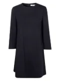 Harris Wharf London long-sleeve wool mini dress - Black