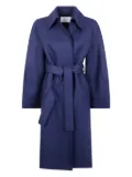 Harris Wharf London belted wool coat - Blue
