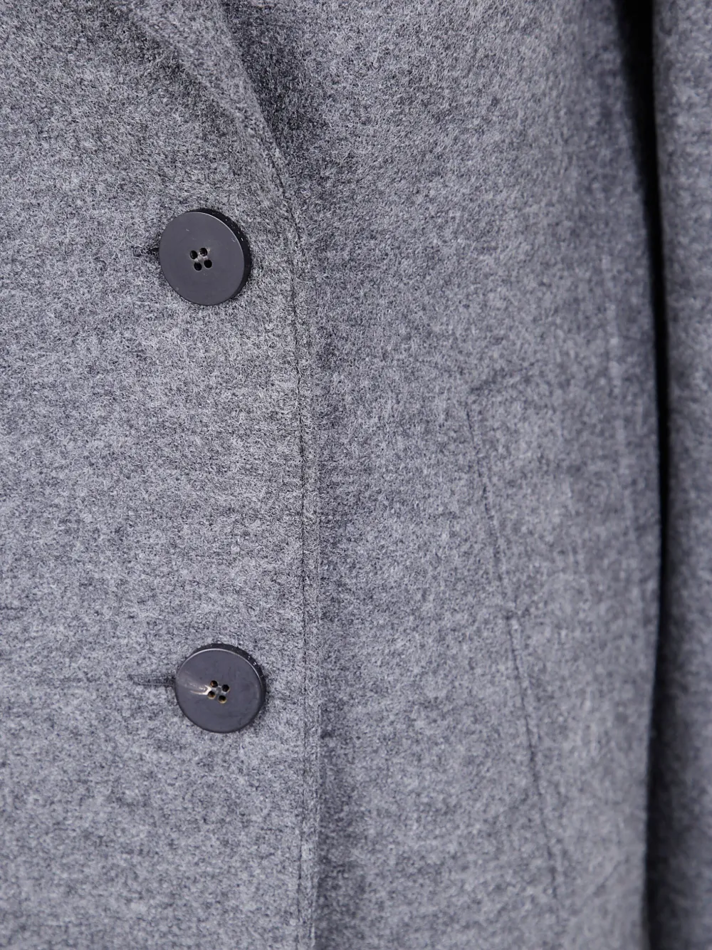 Harris Wharf London Double-breasted Wool Coat In Gray