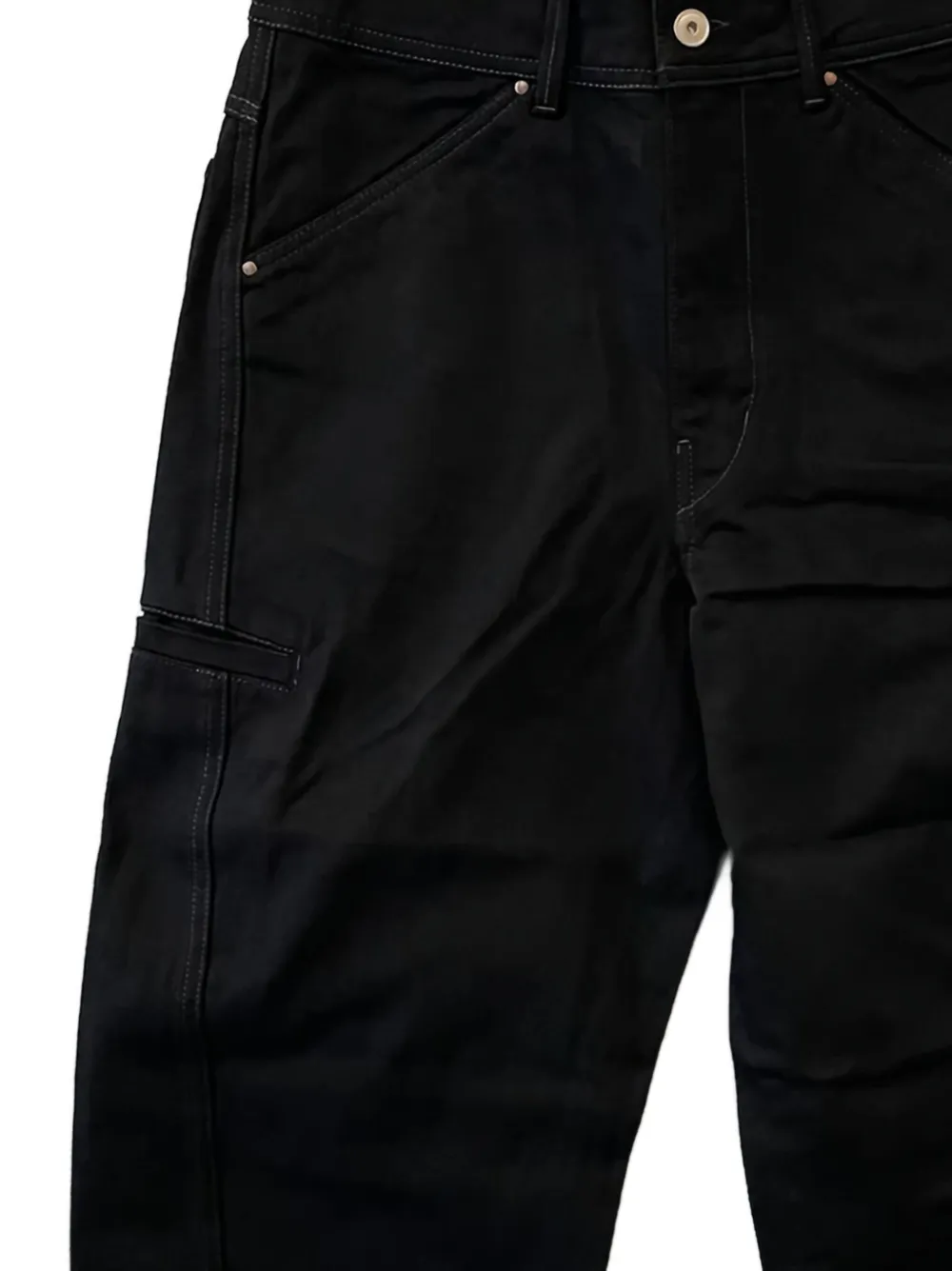 LEMAIRE Twisted Workwear broek met toelopende pijpen - Zwart