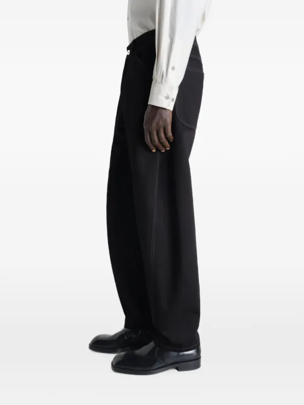 Lemaire 22SS ミリタリー ワーク パンツ サイズ44 ブラック LEMAIRE Twisted Workwear Tapered Trousers | Black | FARFETCH