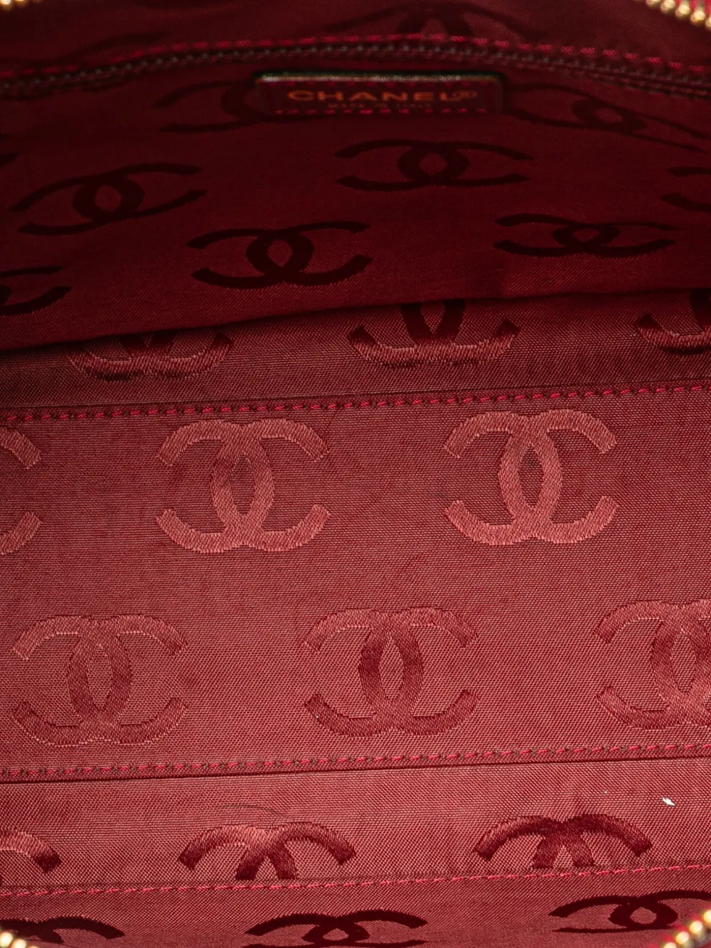 Pre-owned Chanel 2002-2003 Cc Lambskin Wild Stitch Handbag
